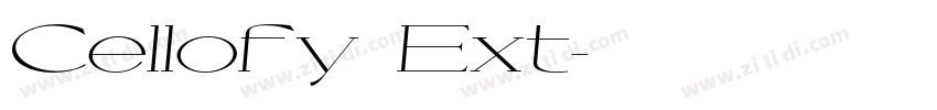 Cellofy Ext字体转换